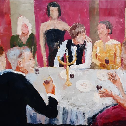 Dinner Party by Lennart Schou_90x120cm (2)